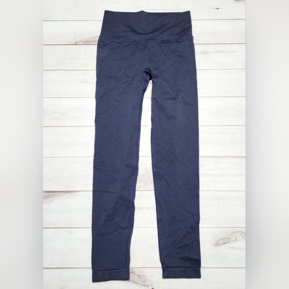Women's Tummy Control Butt Lifting Yoga Navy Leggings Small - New Without Tags